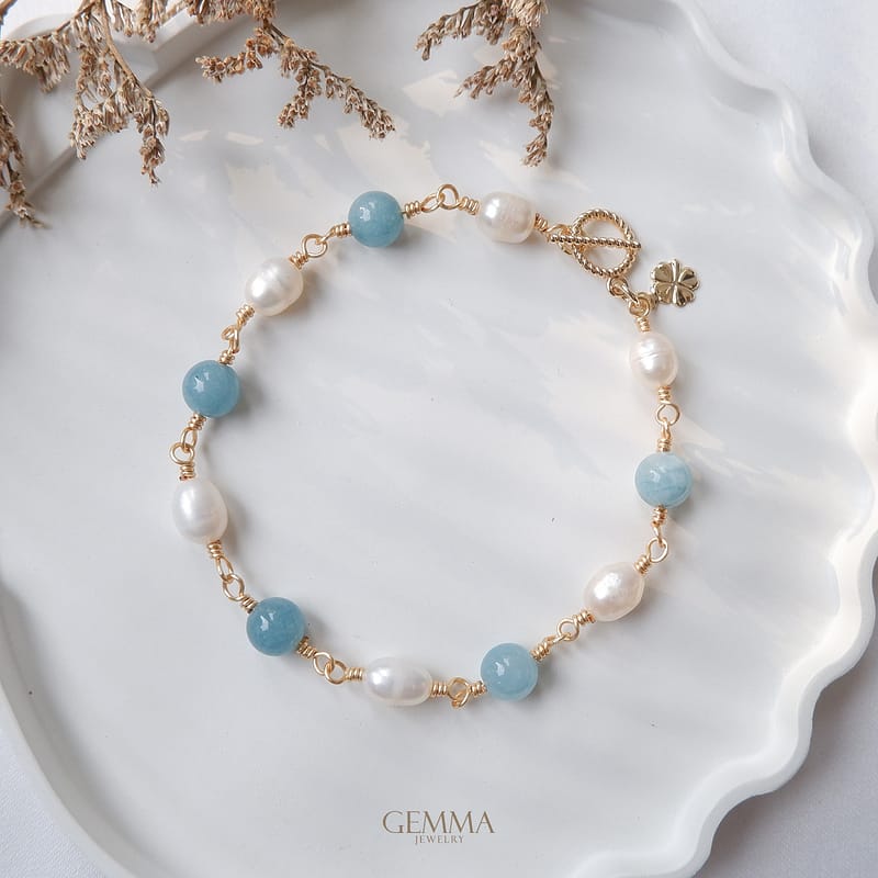 aquamarine bracelet